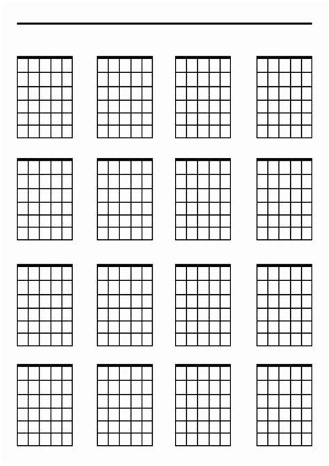 Blank Ukulele Chord Chart Pdf Printable Blank Templates