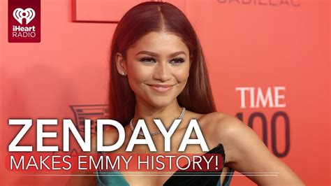 Euphorias Zendaya Makes Emmy History Fast Facts Youtube