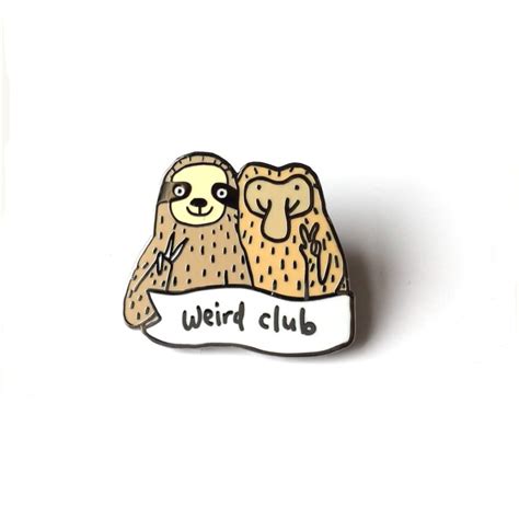 Weird Club Enamel Pin Badges Brooches And Patches Ts Under £10
