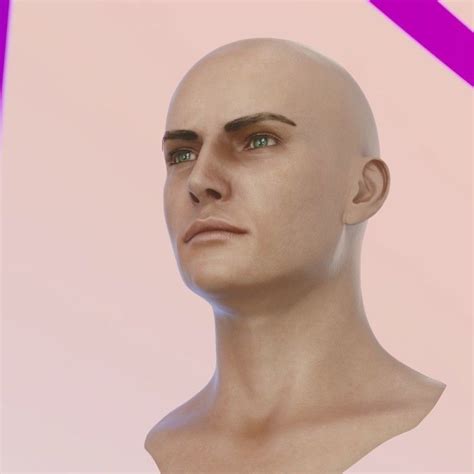 3d Model 3d Model Human Head Male V6 Vr Ar Low Poly Cgtrader
