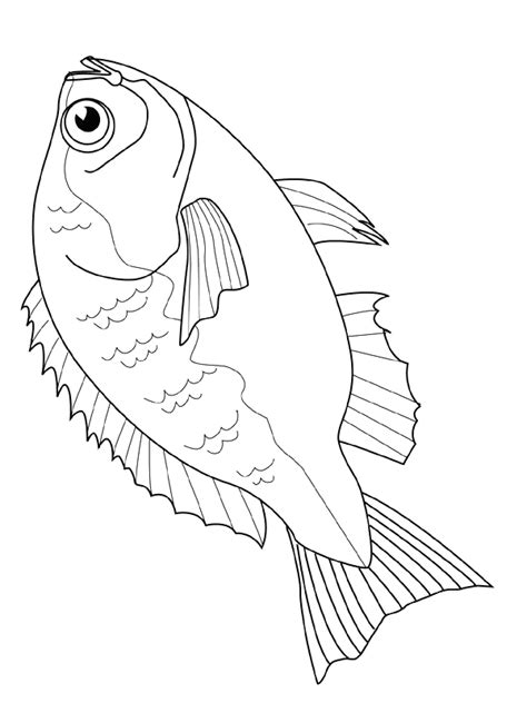 Tell your child to choose some vibrant colors to make this fish come alive. Fish coloring pages Bream | Teaching Art: Fish | Pinterest ...
