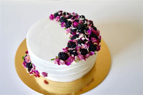 Check spelling or type a new query. Blackberry chiffon cake, decorated with edible flowers ...