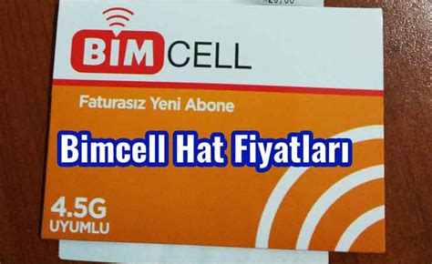 Bimcell Hat Fiyatları 2022 Çok Ucuz