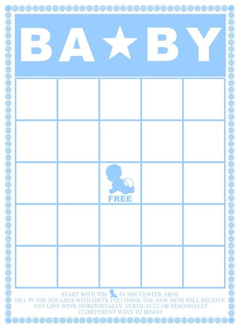 Free and printable blank bingo cards. 29 Sets of Free Baby Shower Bingo Cards