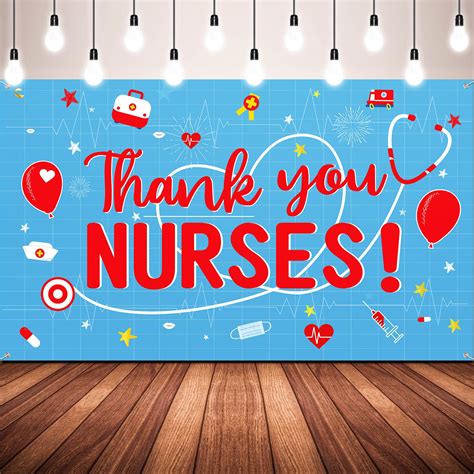 Buy 2023 Nurse Decorations, Large Fabric Thank You Graduation Nurses
