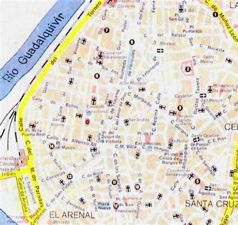 Seville Street Map
