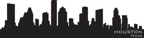 Houston Skyline Silhouette Drawing Houston Texans Png Download 3964