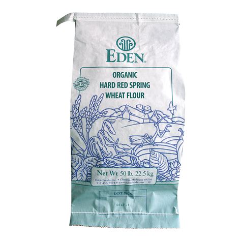 Hard Red Spring Wheat Flour Organic 50 Lb Eden Foods