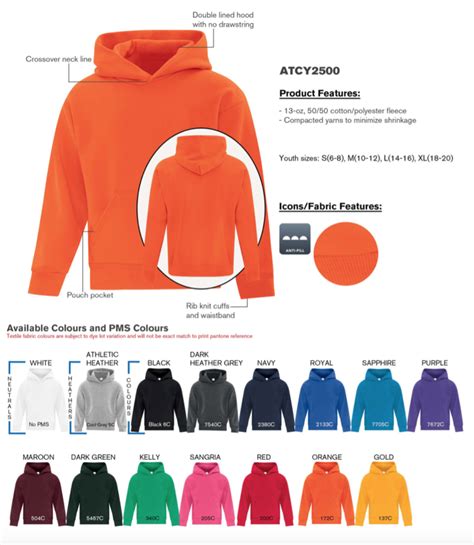 Atc™ Youth Everyday Fleece Hoodie Just Direct Promotions