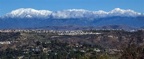 As Storms Roll Away A Picture Perfect View Of Snow Capped San Gabriel