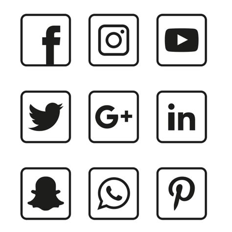 For such applications, speed is critical. Social Media Black Icons Set, Social Icons, Icons ...