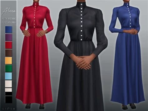 Alma Dress By Sifix At Tsr Sims 4 Updates
