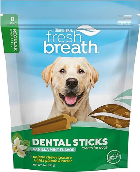 Fresh Breath By Tropiclean Dental Sticks For Large Dogs 25 Pounds