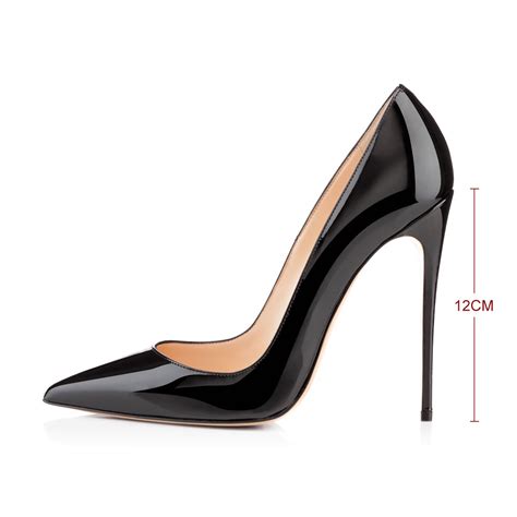 8cm 10cm 12cm pointed toe slip on high heel pumps onlymaker