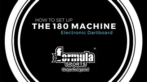 How To Set Up The 180 Machine Electronic Dartboard Formula Sports