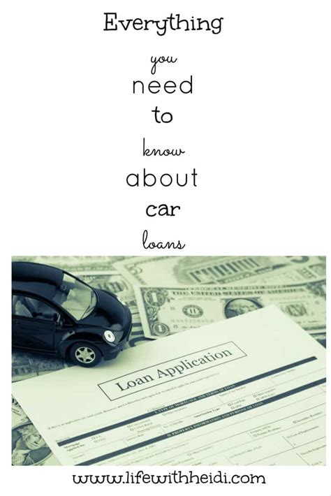 Everything You Need To Know About Car Loans Life With Heidi