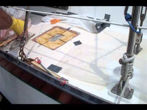 All exterior building materials require cleaning and a trex deck is no different. Repairing a Soft Sailboat Deck - YouTube