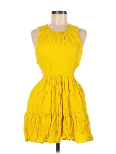 Urban Outfitters Women Yellow Casual Dress M Ebay