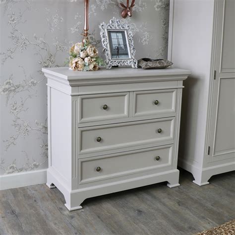Weathered gray finish with distressed texture. Grey Bedroom Furniture - Daventry Taupe-Grey Range ...