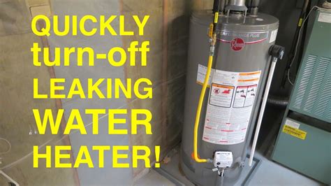 How To Turn Off My Water Heater - How To Turn Off A Gas Water Heater That Is Leaking