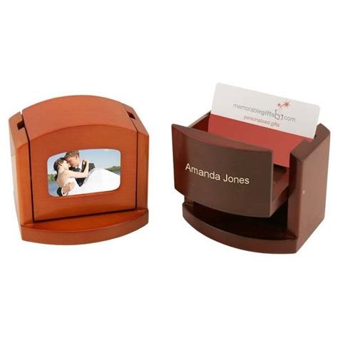Enjoy free shipping on most stuff, even big stuff. Personalized Pop-up Desk Business Card Holder with Frame