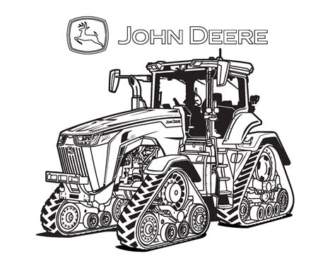 John Deere Tractor Coloring Pages