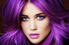 purple hair women cute hairstyles hairstyle girls shades blue light eyes color bright style violet colour dyed cut trend shade