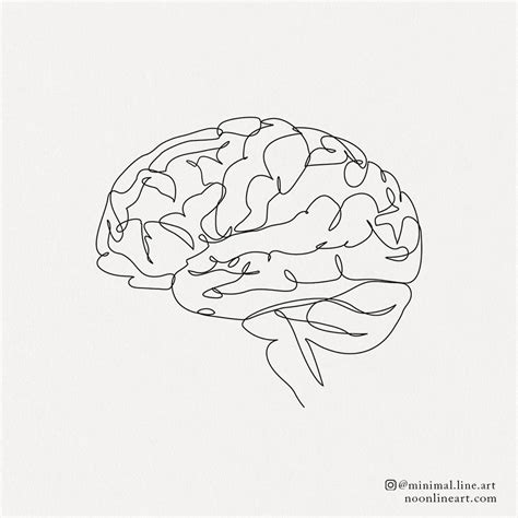 Abstract Brain Drawing