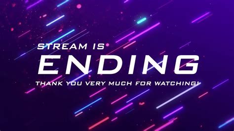Stream Ending Animated Video For Live Streaming Youtube