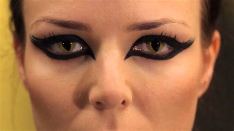 The actual color is the picture without eye,the. Yellow Cat Eye Coloured Contact Lenses - YouTube