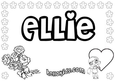 As a group, we discussed how there have been messes made, projects interrupted, and bummed kids who just wanted to participate in the process. girls name coloring pages, Ellie girly name to color (With ...