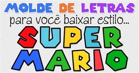 Molde De Letras Super Mario Bros Feltro E Moldes Para Artesanato