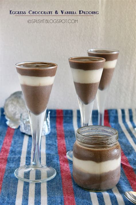 Spusht Chocolate And Vanilla Eggless Pudding Layer Recipe Make Ahead