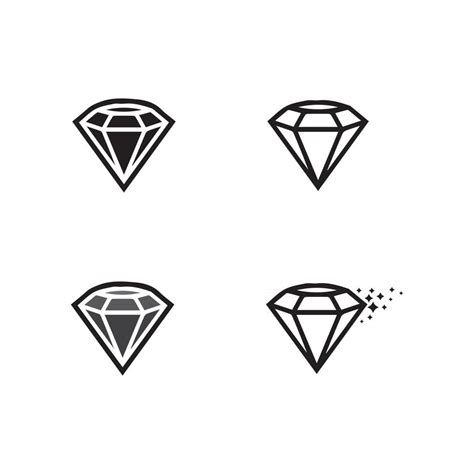 Diamond And Jewel Design Vector Logo Template Symbol 2740472 Vector Art