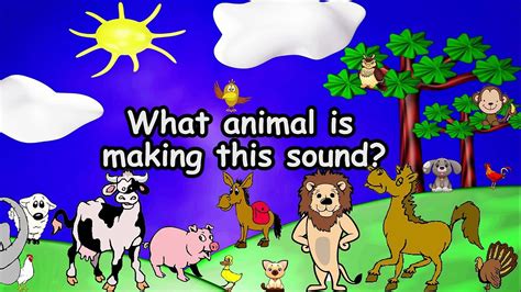 The Animal Sounds Song Animal Sounds Song For Children Kids Songs By