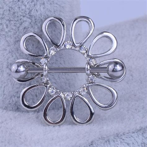 2pcs Lot Stainless Steel Sexy Nipple Jewelry Barbell Rings Body Jewelry Piercing Mamilo