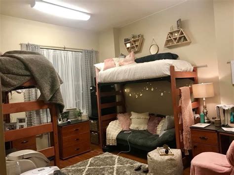 22 College Dorm Room Ideas For Lofted Beds Artofit