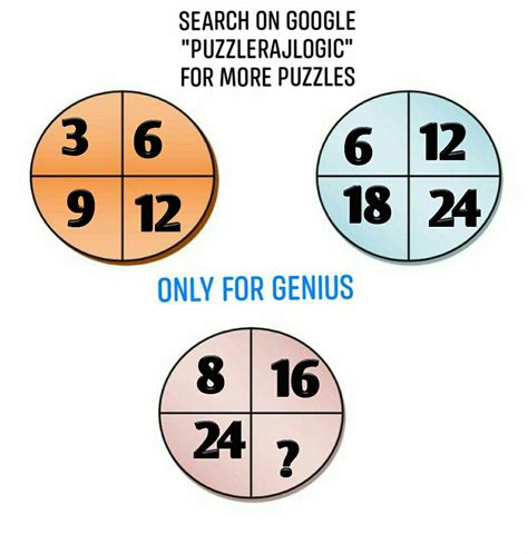 Number Images Puzzle Circle Number Puzzle