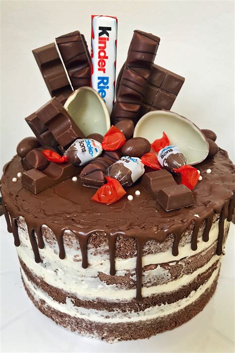 Kinderschokolade Drip Cake | Kinderschokoladen kuchen, Süßigkeiten ...