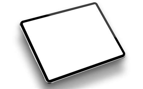 Plain White Tablet Pro On Transparent Background 12628232 Png