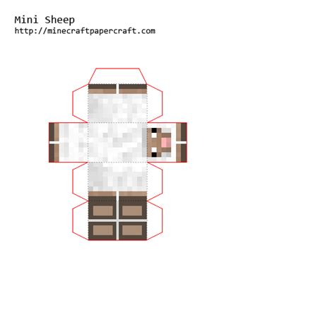 Papercraft Mini Sheep Craft Minecraft Minecraft Sheep Minecraft