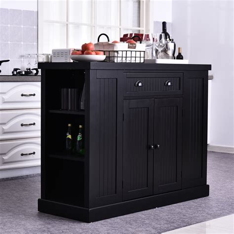 Solid hardwood has traditionally been the choice material for drawer box fronts and sides. Wooden Kitchen Island Storage Cabinet with Drawer Shelving | eBay