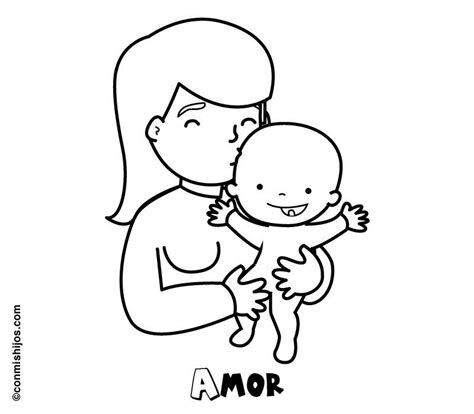 Dibujos De Amor Para Colorear Para Mama Paramiquotes