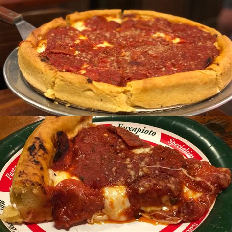 Deep Dish Pepperoni From Bartolis In Chicago Simply Amazing Rpizza