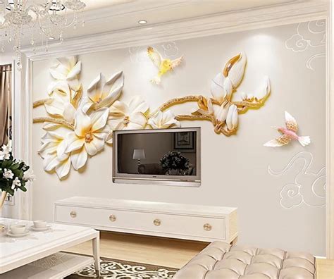 Pin On Floral Wall Mural Wallpaper