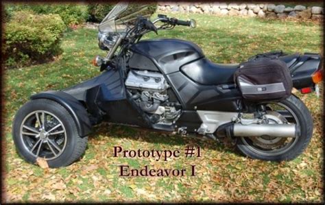 Tilting motor works makes a kit that converts harley big twins or honda gold wings into trio motorcycles. Endeavor Kit - Convert Your Bike Into Reverse Trike ...