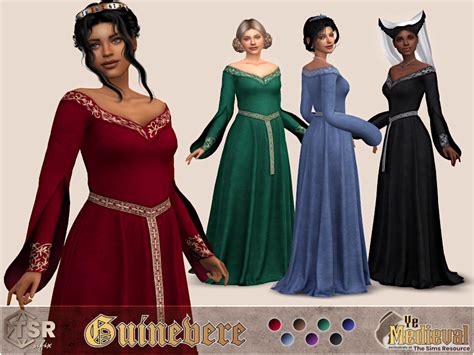 The Sims Resource Ye Medieval Guinevere Dress