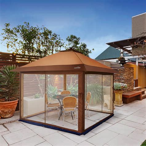 Pop Up Outdoor Gazebo Canopy Durable Water And Uv Resistant Outdoor