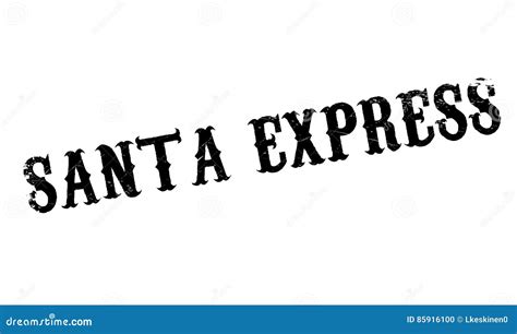 Santa Express Rubber Stamp Stock Illustration Illustration Of Accurate