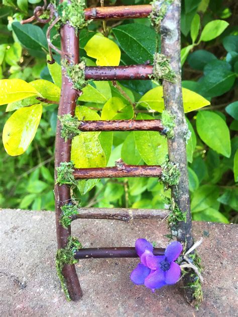 Flower Fairy Ladder Bonsai Fairy Garden Fairy House Etsy